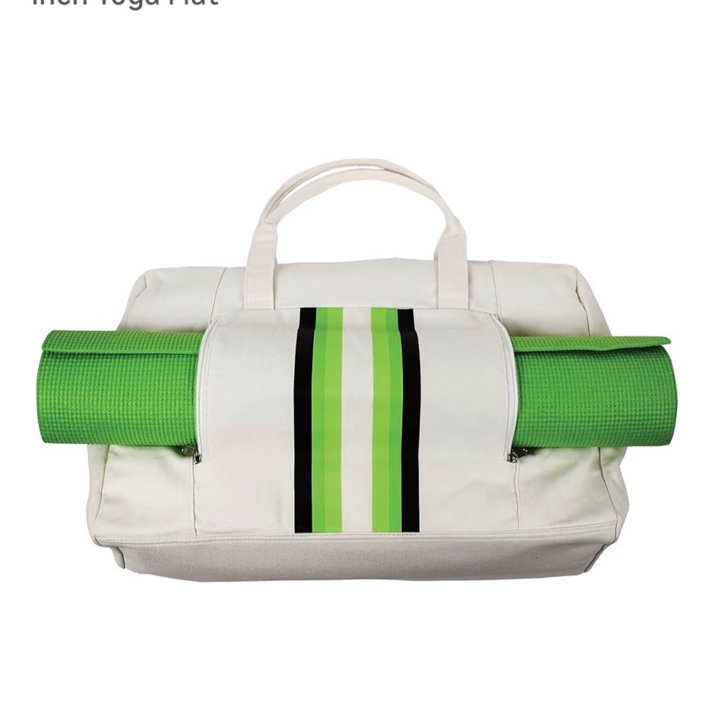 Axiz Group Canvas Gym Bag with 68-inch X 24-inch Yoga Mat